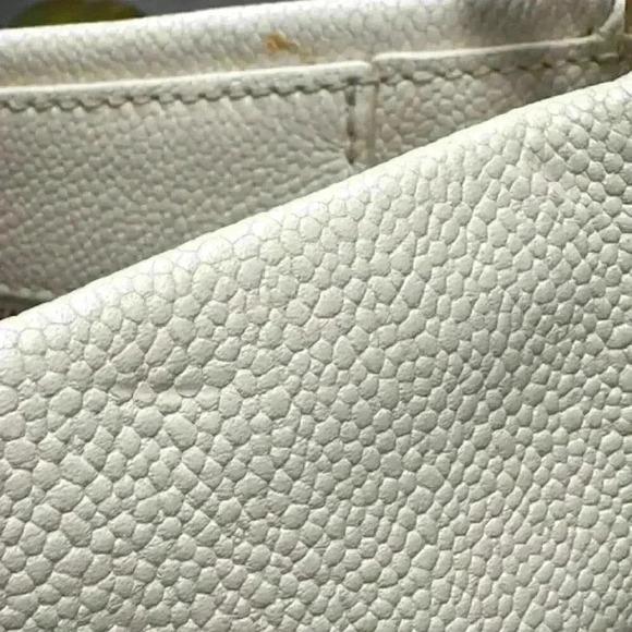 Kate Spade Pebbled Leather Tote/Shoulder/Crossbody Bag Cream Color - Picture 11 of 15